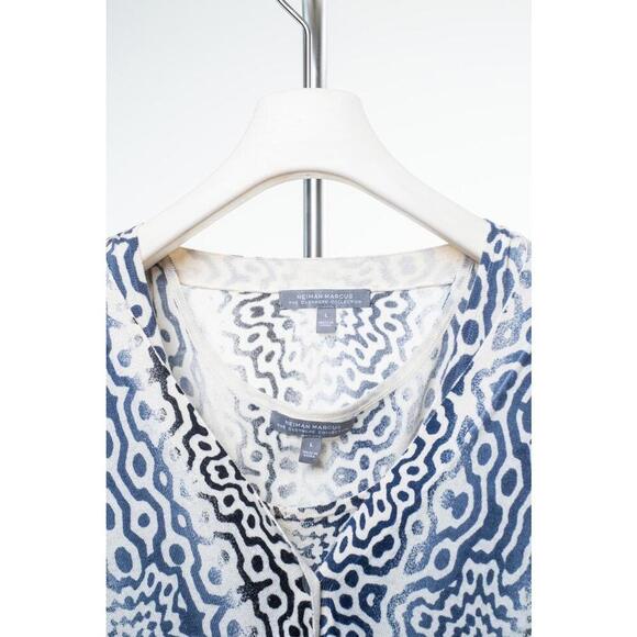 Neiman Marcus Vintage Two-Piece Printed Tank and Cardigan Set - Picture 3 of 4